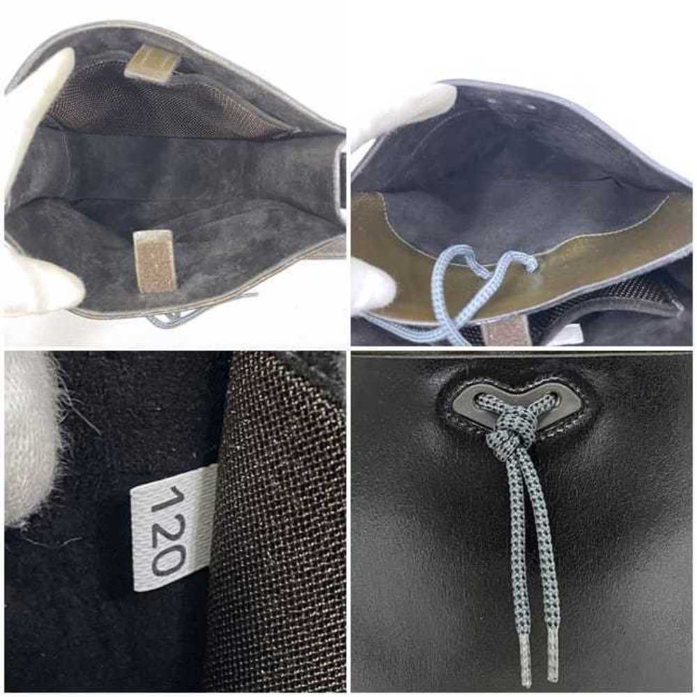 Miu Miu Madras Leather Shoulder Black Green Khaki Bag Shoulder Bag - Picture 3 of 9